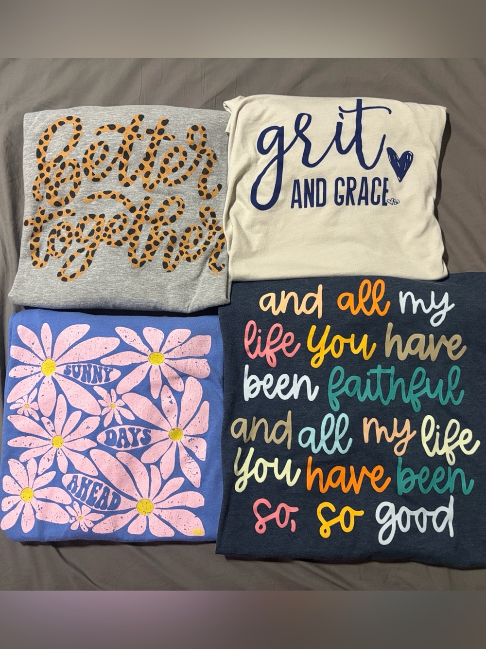 Women’s Insprosrional and Christian Graphic Tee Lot of 8 Size 2X